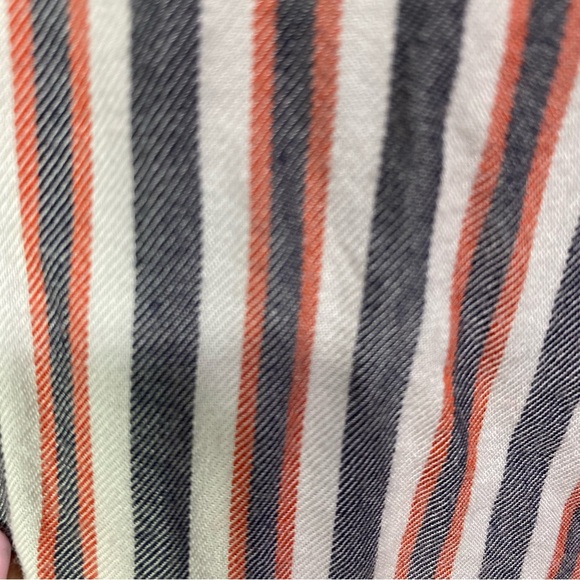 Beach Lunch Lounge Striped Button Up Woman’s M - Picture 2 of 7
